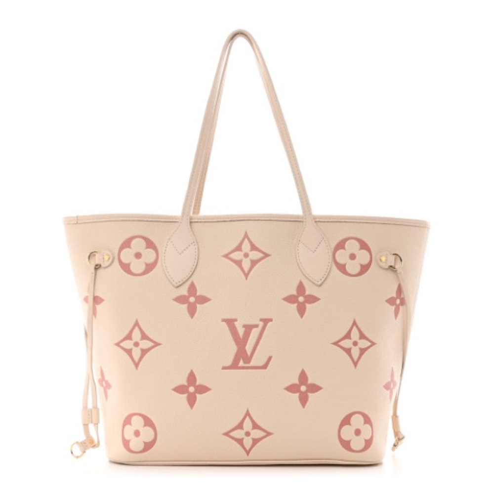 LOUIS VUITTON 
Empreinte Monogram Giant Neverfull MM Creme Rose Trianon